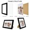 7x10 Picture Frame Set of 4, Made of Real Glass and Black Frame - Display 5.5 x 8.5 Diploma Frame with Mat or 7x10 Without Mat, 7 by 10 Photo for Wall or Tabletop